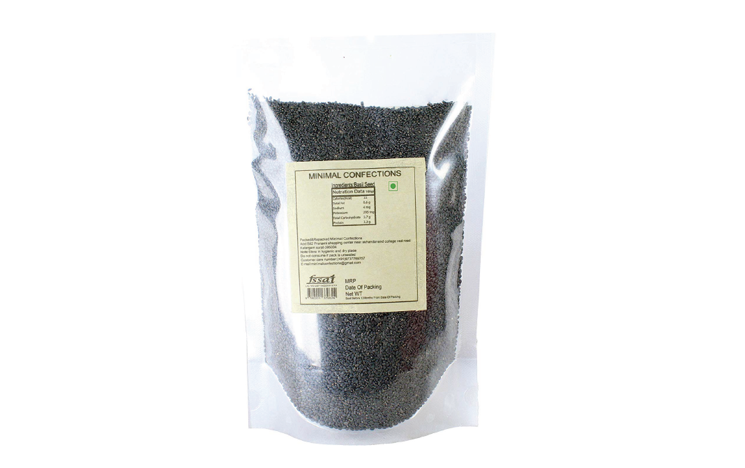 Minimal Sabja Basil Seed    Pack  500 grams